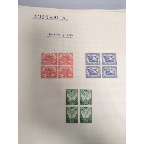 390 - Three postage stamp albums to include an album of mint stamp sheets with examples from Aden, New Zea... 