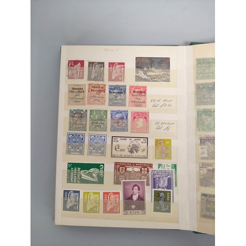 391 - Album of British and World stamps to include a GB 1854 embossed six pence stamp.