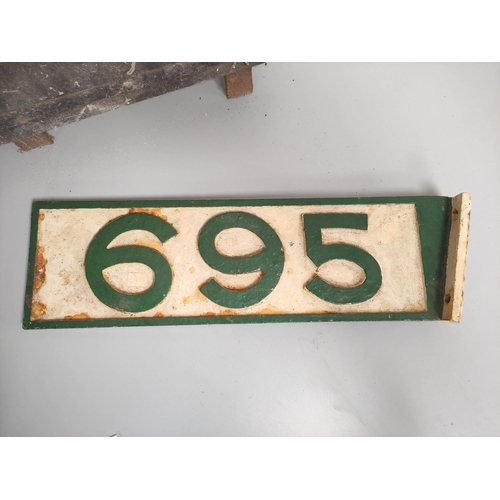 432 - Southern Railway enamel sign, red lettering on a white ground, inscribed ''Southern Railway Don't To... 