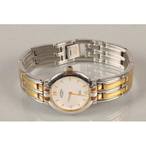 70 - Rotary stainless steel quartz bracelet watch