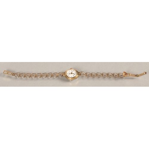 77 - 9 ct gold Uno cocktail watch, 7g