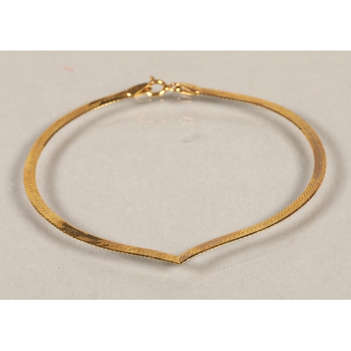 78 - 9 ct gold bracelet, 1 gram