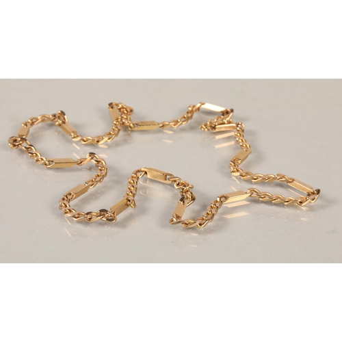 79 - 9 ct linked chain, 60 cm long, 35grams