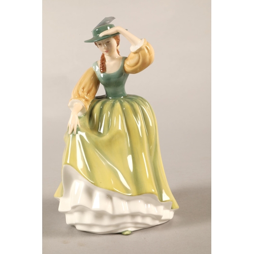 144 - Four Royal Doulton figures to include 'Your Forever', 'Lisa', 'Southern Belle' & 'Buttercup'