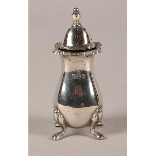 154 - Silver cruet set, various marks (4)