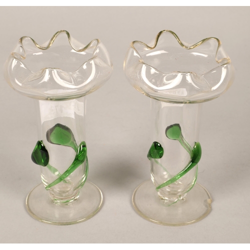 173 - Pair of Studio glass vases (2)