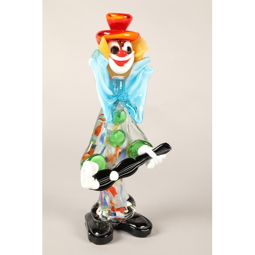 182 - Three pieces of Murano glass in the form of clowns