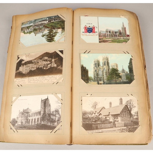 210 - Post card album containing mainly topographical and a few humerous.