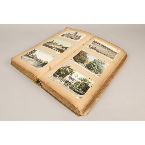 210 - Post card album containing mainly topographical and a few humerous.