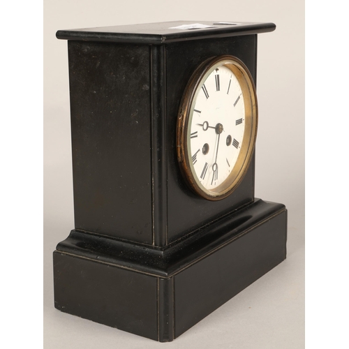 221 - Victorian marble cased mantle clock