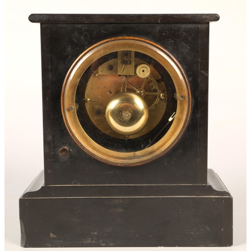 221 - Victorian marble cased mantle clock