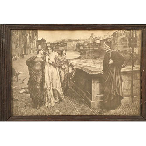 223 - Pre-Raphaelite style framed print possibly Venice