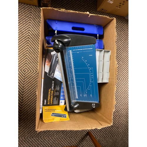 340 - Boxed laminator, filing accessories, etc