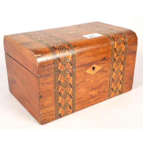 287 - Middle Eastern-style inlaid jewellery box and two other boxes