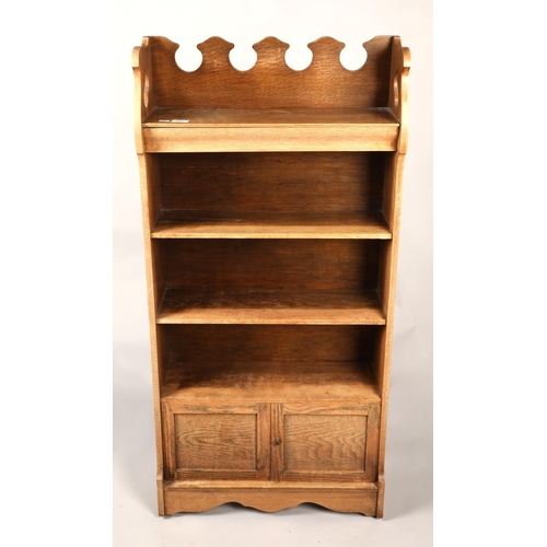 583 - Four-tier bookcase with drawers, H 125cm, W 60cm, D 20cm