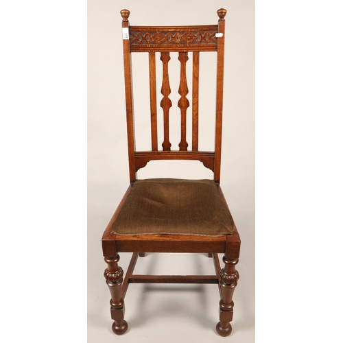 631 - Oak hall chair