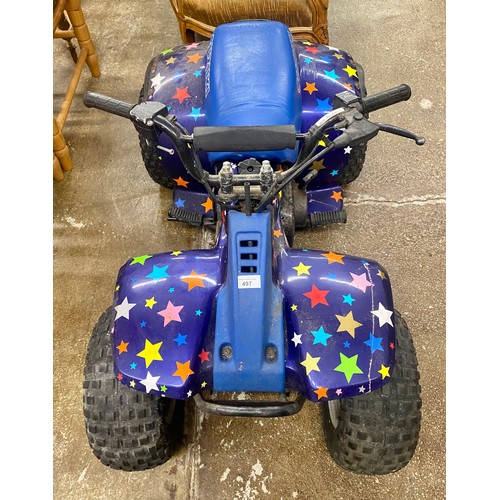 497 - Suzuki children's quad bike with star design