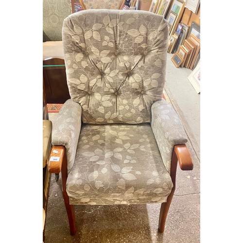 665 - Contemporary open arm chair