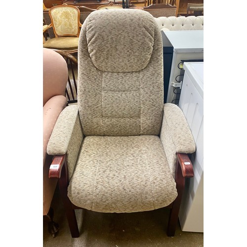 645 - Contemporary open arm chair