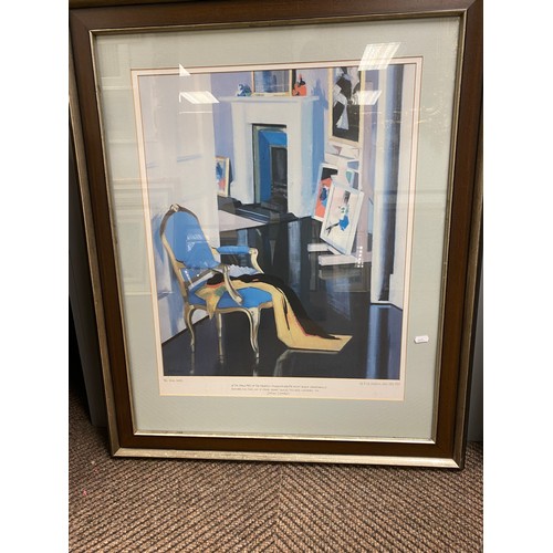 443 - Framed Peploe & Cadell prints (2)Still life 44 x 58 cm (87 x 72 incl frame )Chair 63 x 50 ( 94 x... 