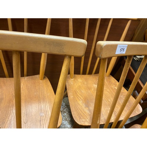 575 - Six Ercol kitchen chairs