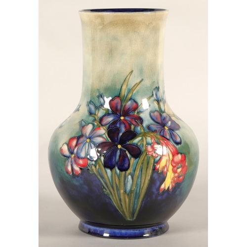 1 - Moorcroft pottery vase, decorated in the Spring flowers pattern, impressed marks, signed in blue, 31... 