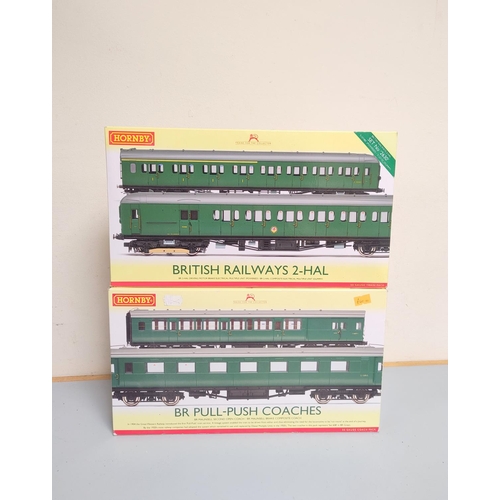 178 - Hornby Railways. Two boxed 00 gauge rolling stock sets to include a BR Class 2-HAL 2 car EMU 2630 in... 