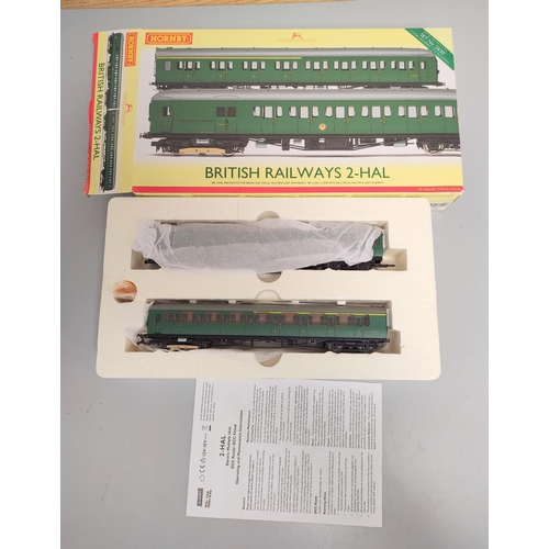 178 - Hornby Railways. Two boxed 00 gauge rolling stock sets to include a BR Class 2-HAL 2 car EMU 2630 in... 