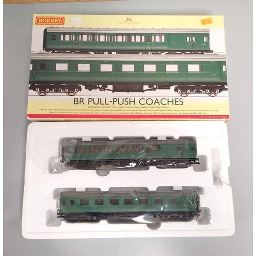 178 - Hornby Railways. Two boxed 00 gauge rolling stock sets to include a BR Class 2-HAL 2 car EMU 2630 in... 