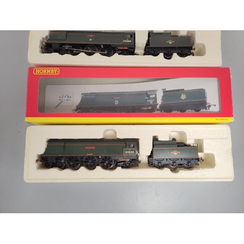 179 - Hornby Railways. Three boxed 00 gauge railway models to include a 75 Ton breakdown crane with matchi... 