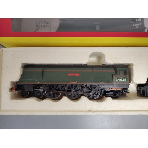 179 - Hornby Railways. Three boxed 00 gauge railway models to include a 75 Ton breakdown crane with matchi... 