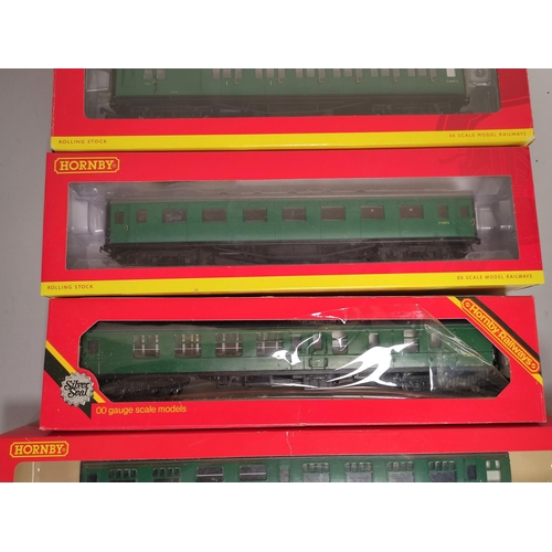 181 - Hornby Railways. Five boxed 00 gauge rolling stock carriages to include an Ex-SR Unconverted open 2n... 