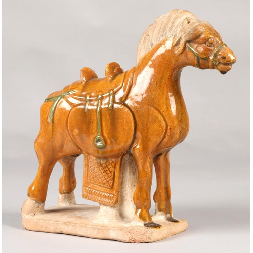 217 - Tang style Chinese horse, 25cm high.