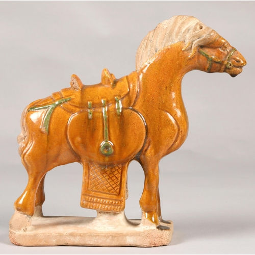 217 - Tang style Chinese horse, 25cm high.