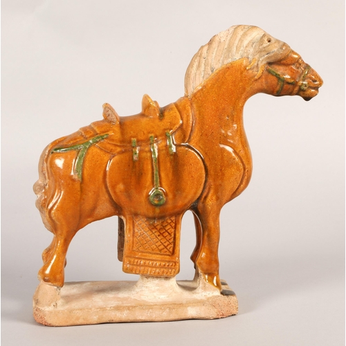 217 - Tang style Chinese horse, 25cm high.