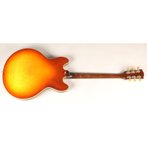 310 - Gibson ES-335 TD guitar, circa 1965, stamped on the back of the headstock 350035, with further orang... 