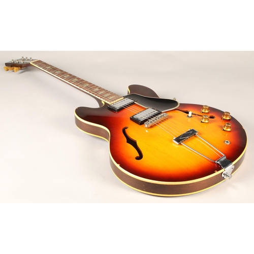 310 - Gibson ES-335 TD guitar, circa 1965, stamped on the back of the headstock 350035, with further orang... 