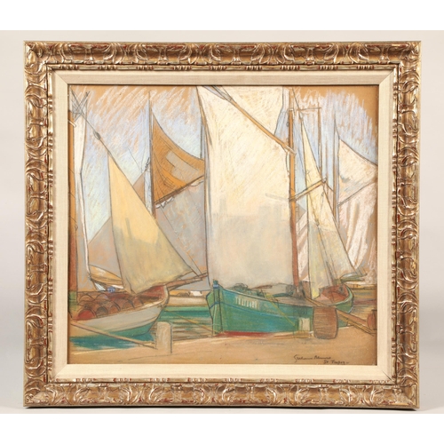 442 - Alexander Graham Munro R.S.W. (1903 - 1985)Framed pastel - signed and inscribed'St Tropez'39cm x 43c... 