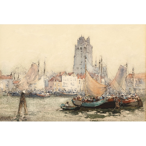 443 - John E. Aitken R.S.W. (1880 - 1957)Framed watercolour - signed'Dordrecht'24cm x 35cmProvenance: Jame... 