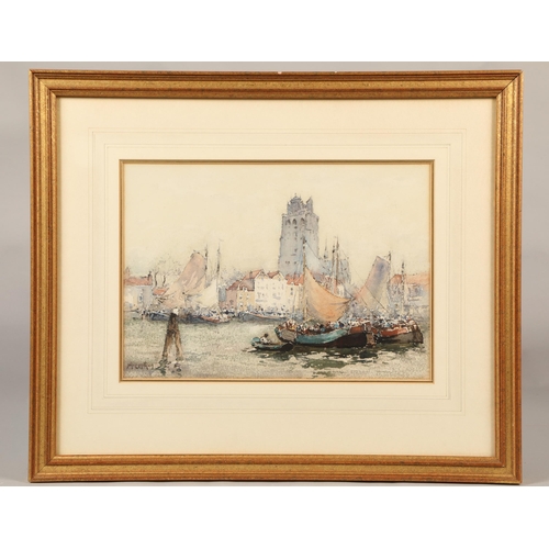 443 - John E. Aitken R.S.W. (1880 - 1957)Framed watercolour - signed'Dordrecht'24cm x 35cmProvenance: Jame... 