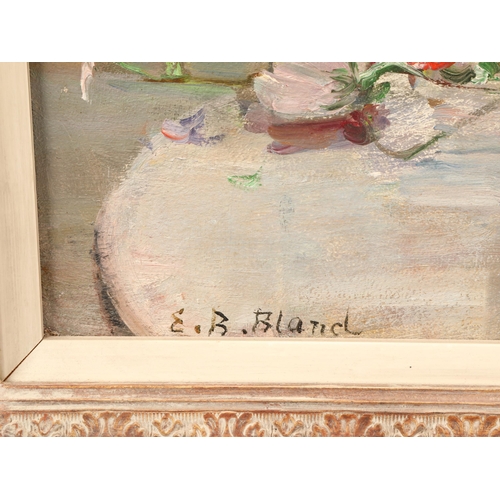 436 - Emily Beatrice Bland  N.E.A.C. (1864 - 1951)Framed oil on canvas - signed'A Summer Bouquet - Cheyne ... 