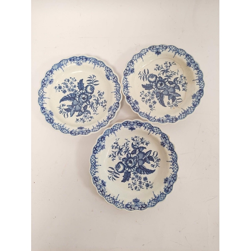 313 - Three matching Caughley porcelain 