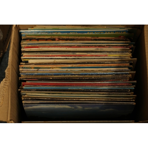 128 - Box containing LP records to include Pinky and Perky, Little Richard, Explosive Hits, The Golden Hit... 