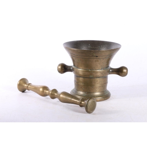 32 - Chinese bronze pestle and mortar.