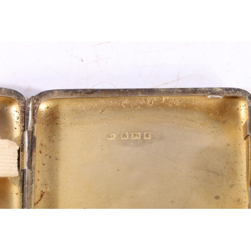 592 - Four early to mid-20th century hallmarked silver cigarette cases, various dates and makers, gross 35... 