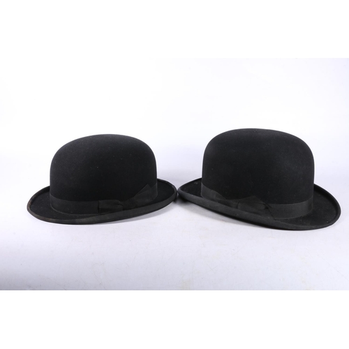 91 - Moores of London bowler hat, and another similar.