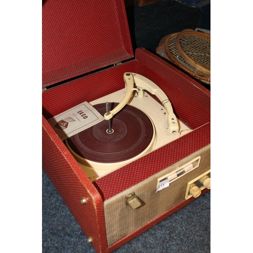 211 - Elcho portable gramophone model RP343.