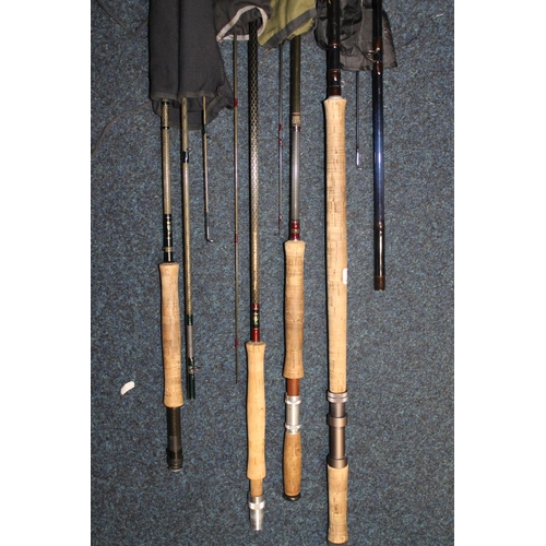 308 - Fishing rods to include Daiwa, John Dickson & Son Ltd, etc.