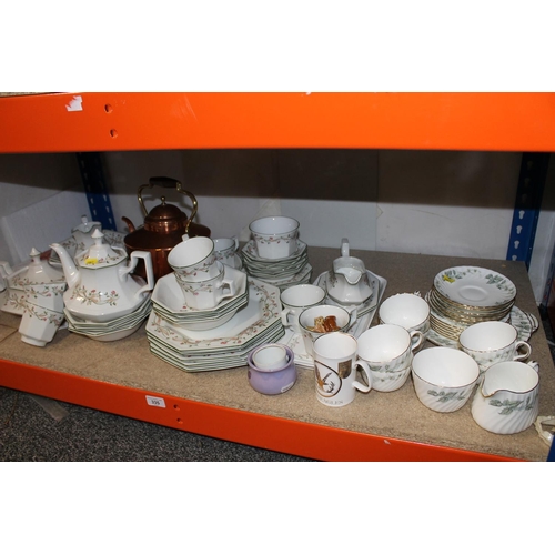 335 - Ceramics to include Johnson Brothers dinner service, a part teaset, etc.