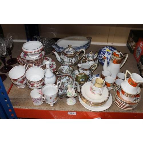 352 - Part teasets to include Noritake, etc.